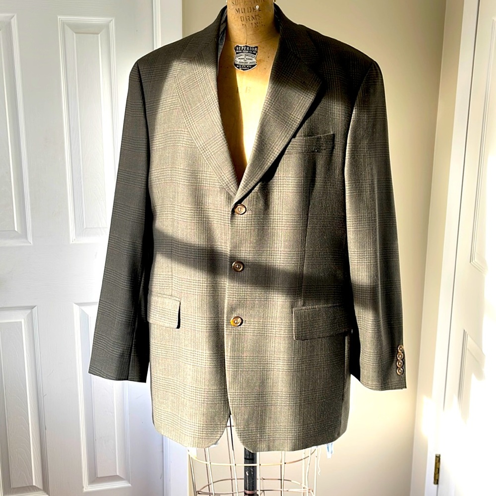 Chaps Ralph Lauren Green Glen plaid sportcoat
